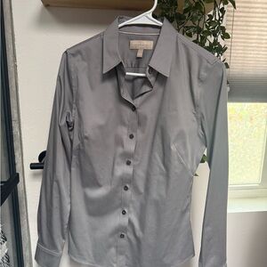 Banana Republic Gray Button Down Shirt
